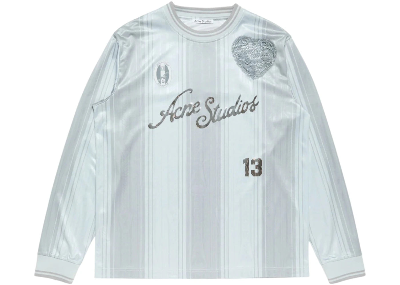 Acne Studios Logo Sports Top Jersey Grey - vue secondaire A