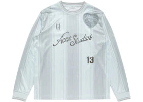 Acne Studios Logo Sports Top Jersey Grey - vue 360