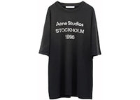 Acne Studios Logo T-Shirt Faded Black Bm0