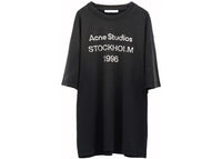 Acne Studios Logo T-Shirt Faded Black Bm0