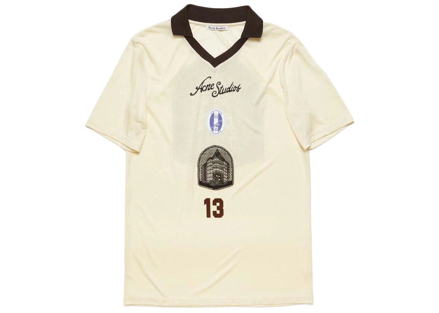 Acne Studios Logo Jersey Ivory White - vue secondaire A