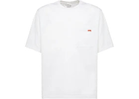 Acne Studios Pocket Logo T-Shirt Optic White - vue secondaire A