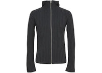 Acne Studios Zip Up Hooded Sweater Charcoal