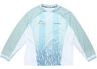 Acne Studios x Kappa Logo Long Sleeve T-shirt Grey/Light Blue
