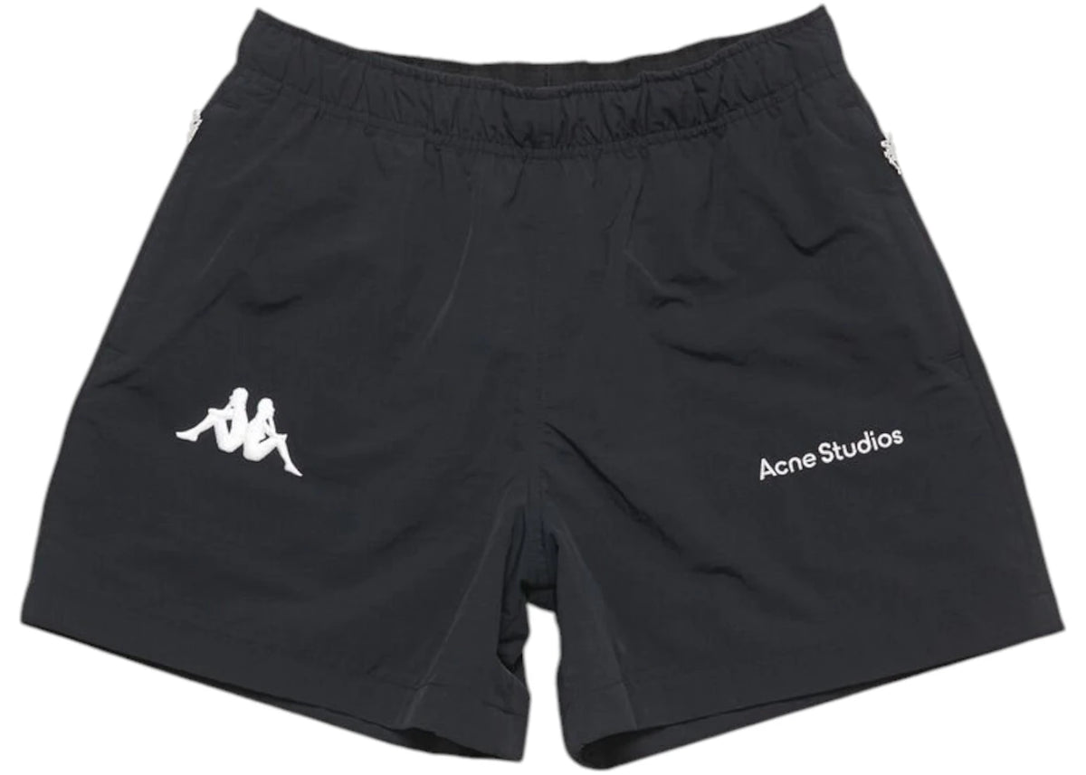 Acne Studios x Kappa Relaxed Fit Shorts Black - vue secondaire A