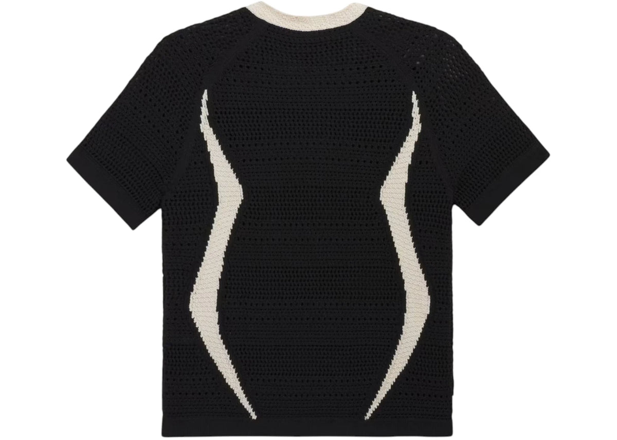 adidas CLOT X Adidas Originals Knit Jersey By Edison Chen T-shirt Black/Wonder White - vue secondaire B