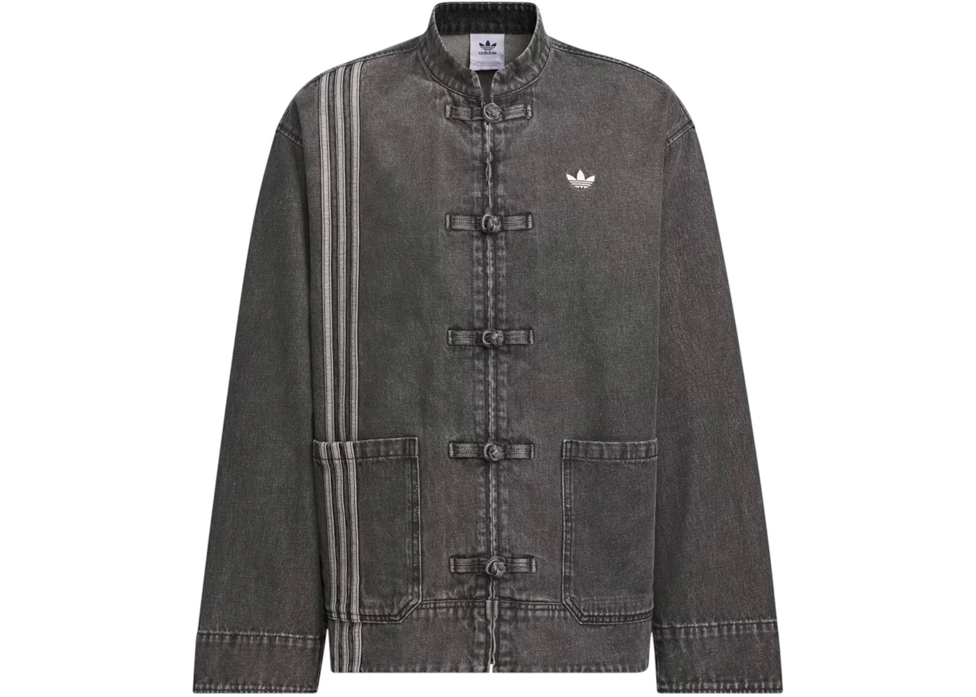 adidas CTT Oversized Chinese Track Top 3.0 Gender Neutral Jacket (Asia Sizing) Medium Black Denim sneakers - authentic adi...