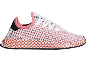 adidas Deerupt Chalk Pink Bold Orange (Women's) - authentic adidas sneakers