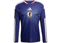 adidas Japan 26 Home Authentic Long Sleeve Jersey Japan Blue/Ash Blue