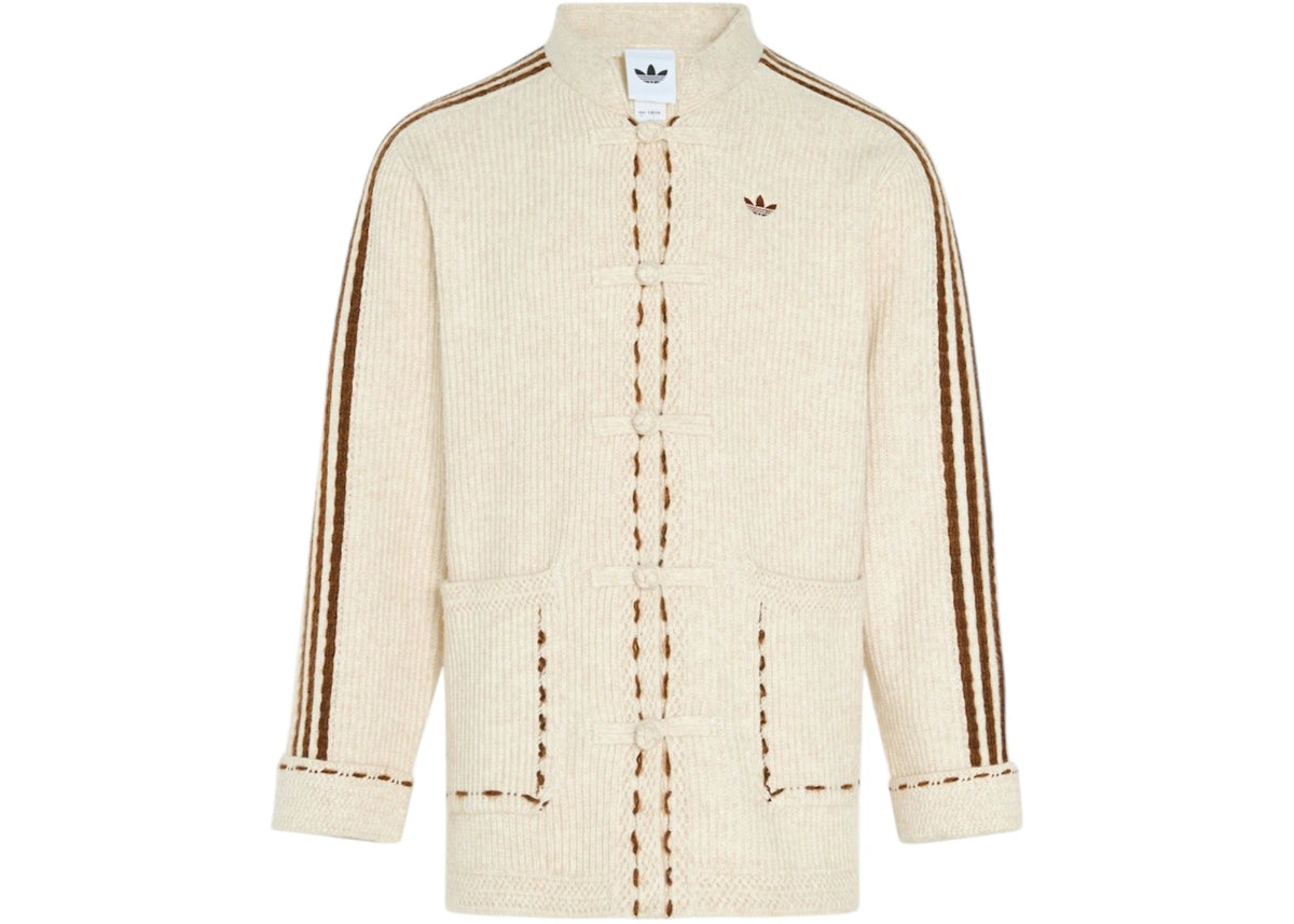 adidas New Year Knit Jacket Light Brown - vue secondaire B