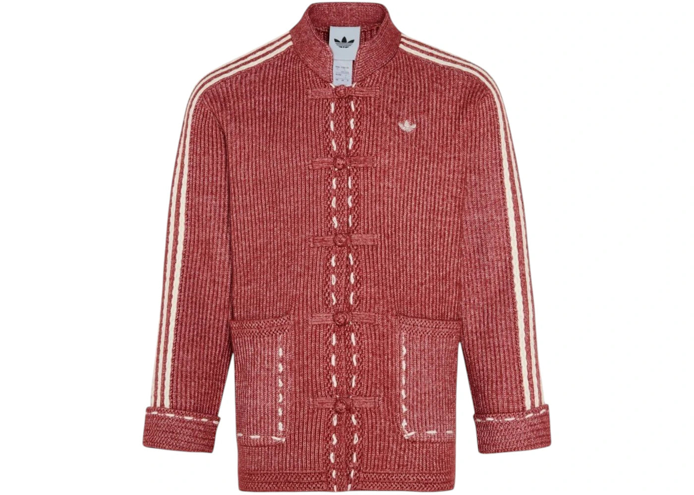 adidas New Year Knit Jacket (Asia Sizing) Red - vue secondaire A