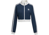 adidas Originals Crop Track Top (Asian Sizing) Night Indigo/Off White