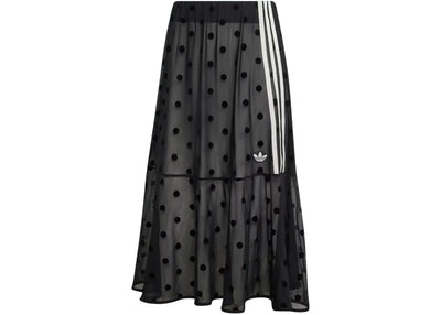 adidas Sheer Polka Dots Skirt Black