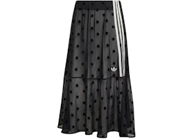 adidas Sheer Polka Dots Skirt (Asia Sizing) Black - vue 360