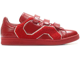 adidas Stan Smith Raf Simons Comfort Badge Power Red - authentic adidas sneakers