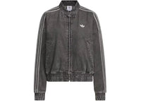 adidas Womens CTT Chinese Track Top Jersey Jacket (Asia Sizing) Medium Black Denim