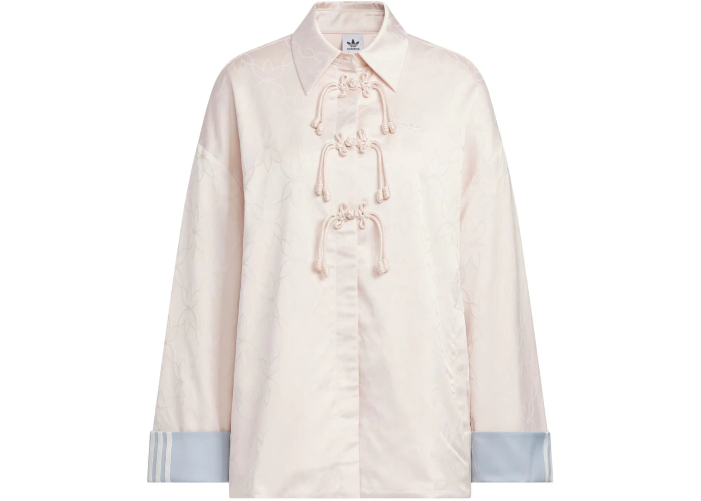adidas Womens New Chinese Loose Fit Shirt Jacket Wonder Quartz - vue 360
