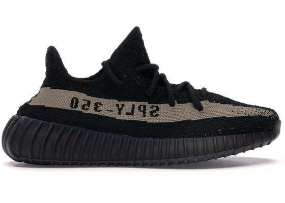 adidas Yeezy Boost 350 V2 Core Black Green sneakers - authentic streetwear shoes