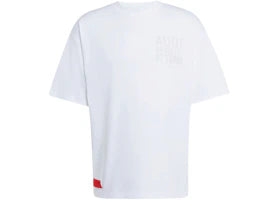 adidas x Audi Revolut F1 Team Elevated Graphic Tee White/Hi-Res Red - vue 360
