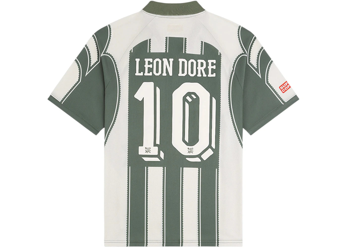 Aime Leon Dore Aime Cup Soccer Jersey Olive - vue secondaire A