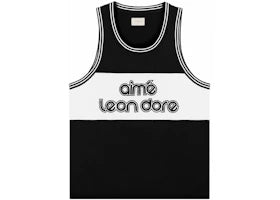 Aime Leon Dore Knit Basketball Jersey Black