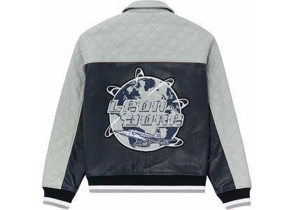 Aime Leon Dore Leather Aimé Concord Jacket Marine