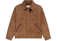 Aime Leon Dore Leather Aviator Jacket Brown