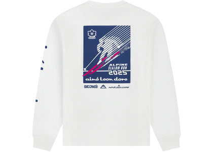 Aime Leon Dore Long-Sleeve Alpine Ski Tee Bright White - authentic Aime Leon Dore product