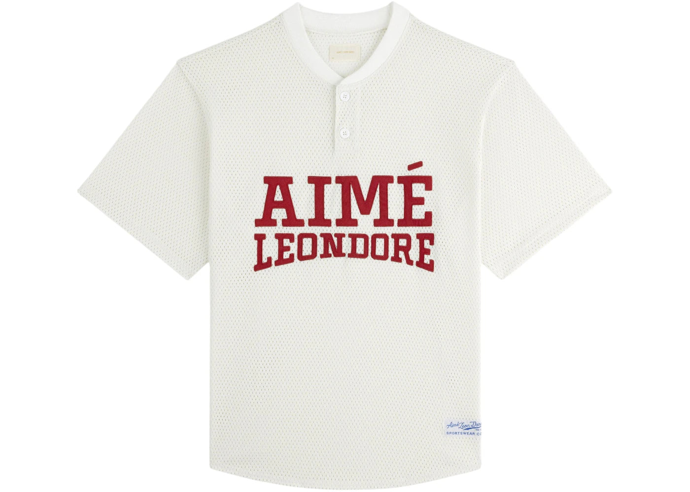 Aime Leon Dore Mesh Batting Practice Jersey Bright White - vue 360
