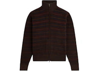 Aime Leon Dore Multi Color Knit Track Sweater Coffee Bean Multi