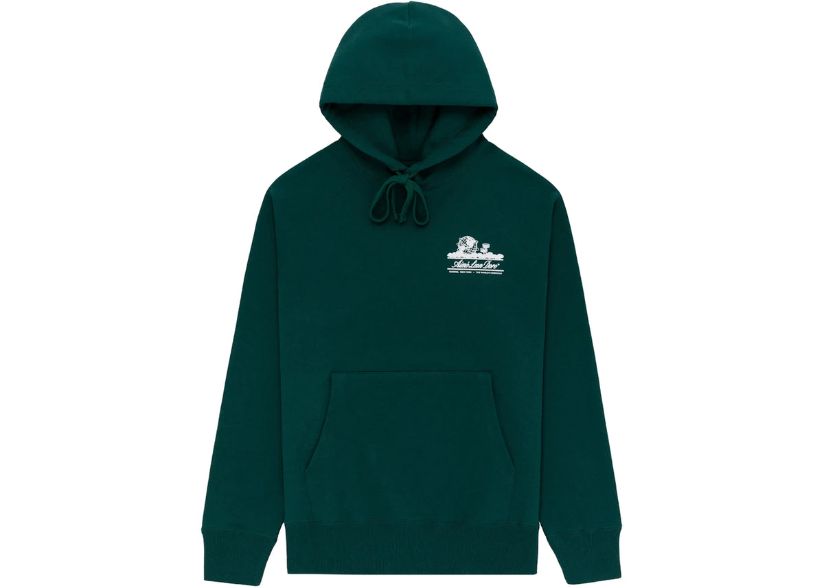 Aime Leon Dore Unisphere Hoodie Green - vue secondaire A