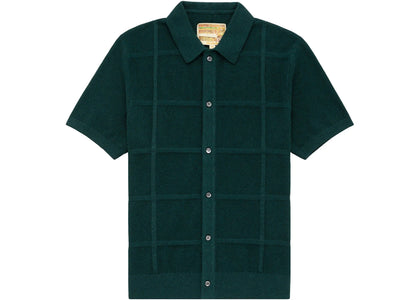 Aime Leon Dore Windowpane Cardigan Green - authentic Aime Leon Dore product