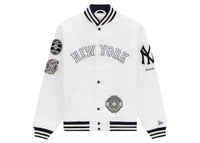 Aime Leon Dore Yankees Satin Stadium Jacket Cream