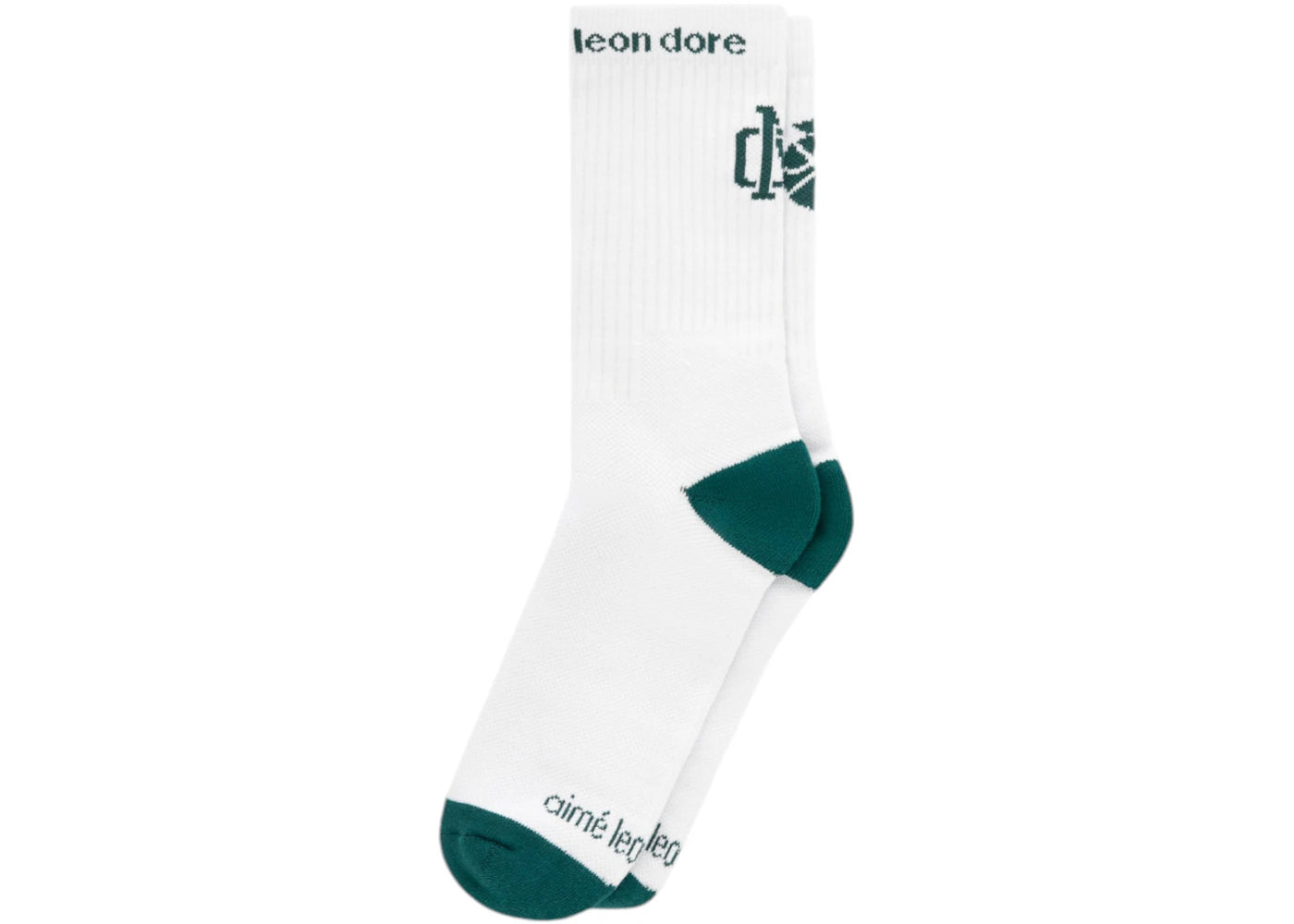 Aime Leon Dore x New Balance Sonny NY Performance Sock White/Green - vue 360
