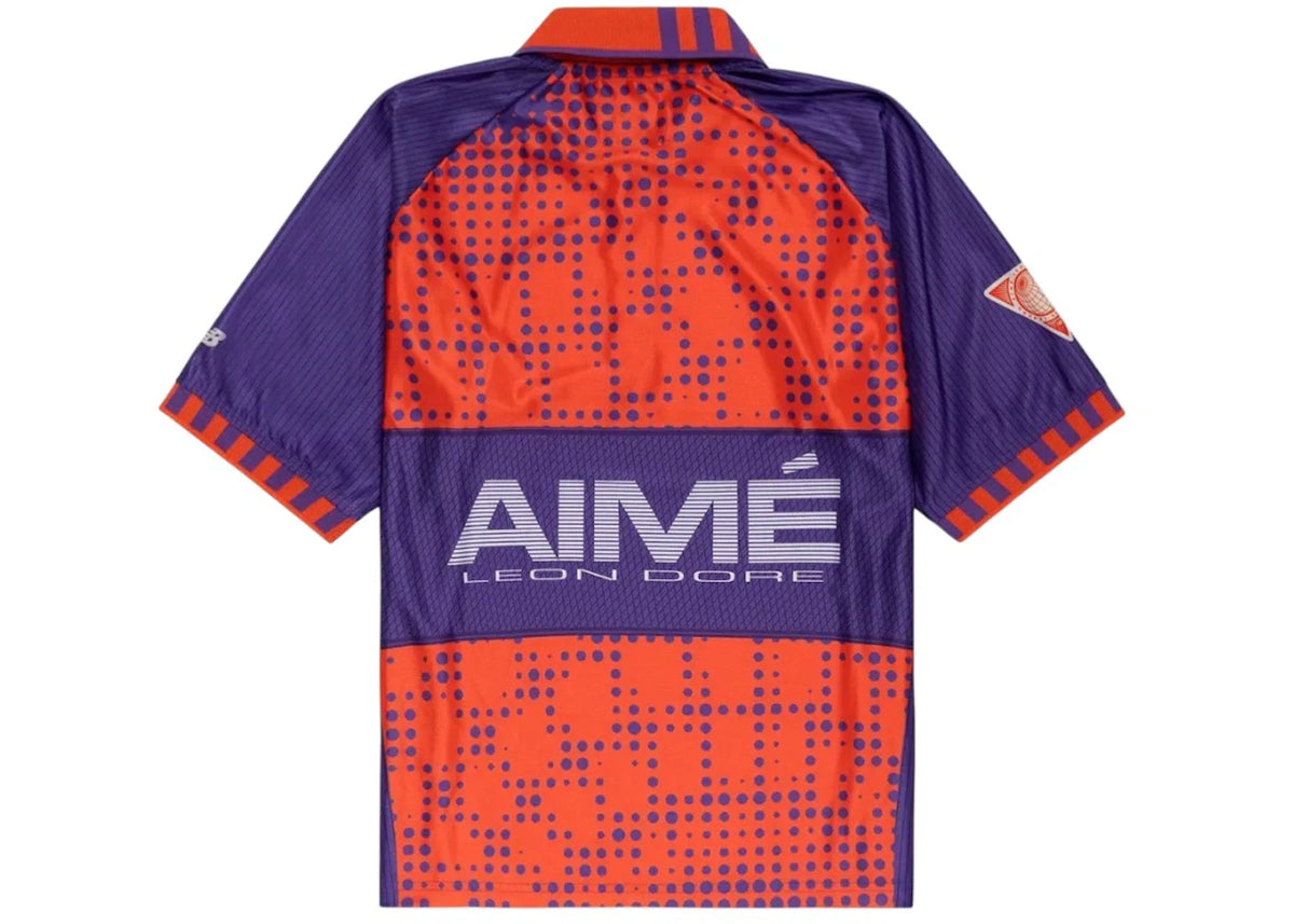 Aime Leon Dore x New Balance Sport Zip Polo Purple/Orange - vue secondaire B