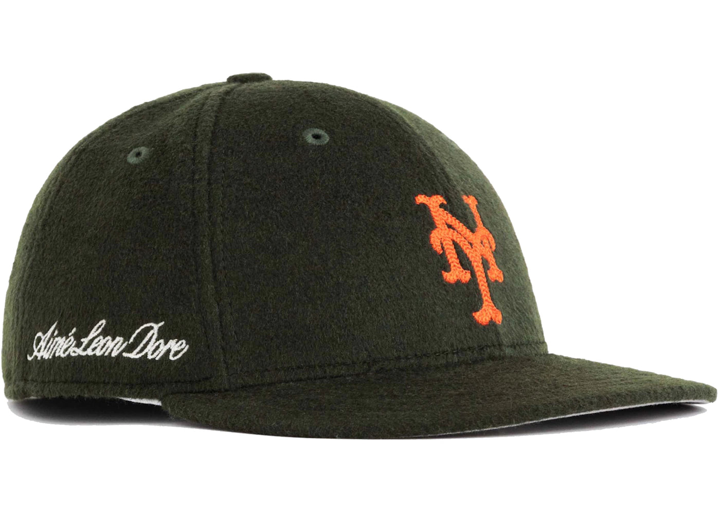 Aime Leon Dore x New Era Moleskin Mets Hat Green - vue secondaire B