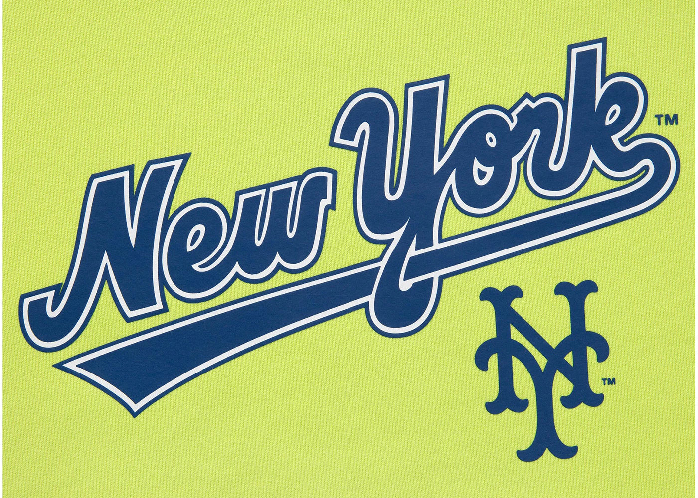 Aime Leon Dore x New York Mets Logo Hoodie Lime Green - vue secondaire A