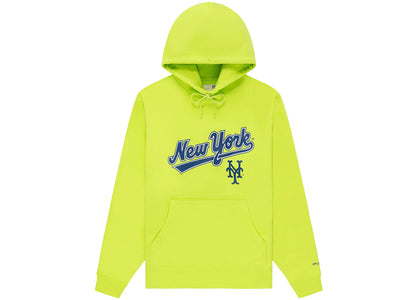 Aime Leon Dore x New York Mets Logo Hoodie Lime Green - authentic Aime Leon Dore apparel