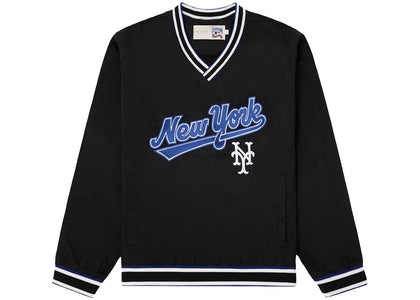 Aime Leon Dore x New York Mets Nylon V-Neck Pullover Schwarz