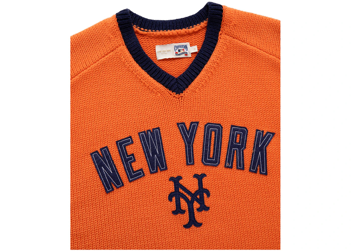 Aime Leon Dore x New York Mets Short-Sleeve Knit Sweater Orange - vue secondaire B