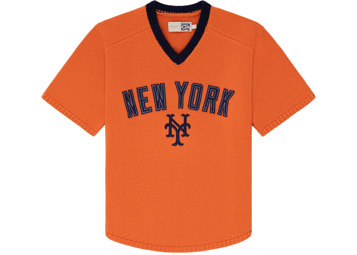 Aime Leon Dore x New York Mets Short-Sleeve Knit Sweater Orange - vue 360