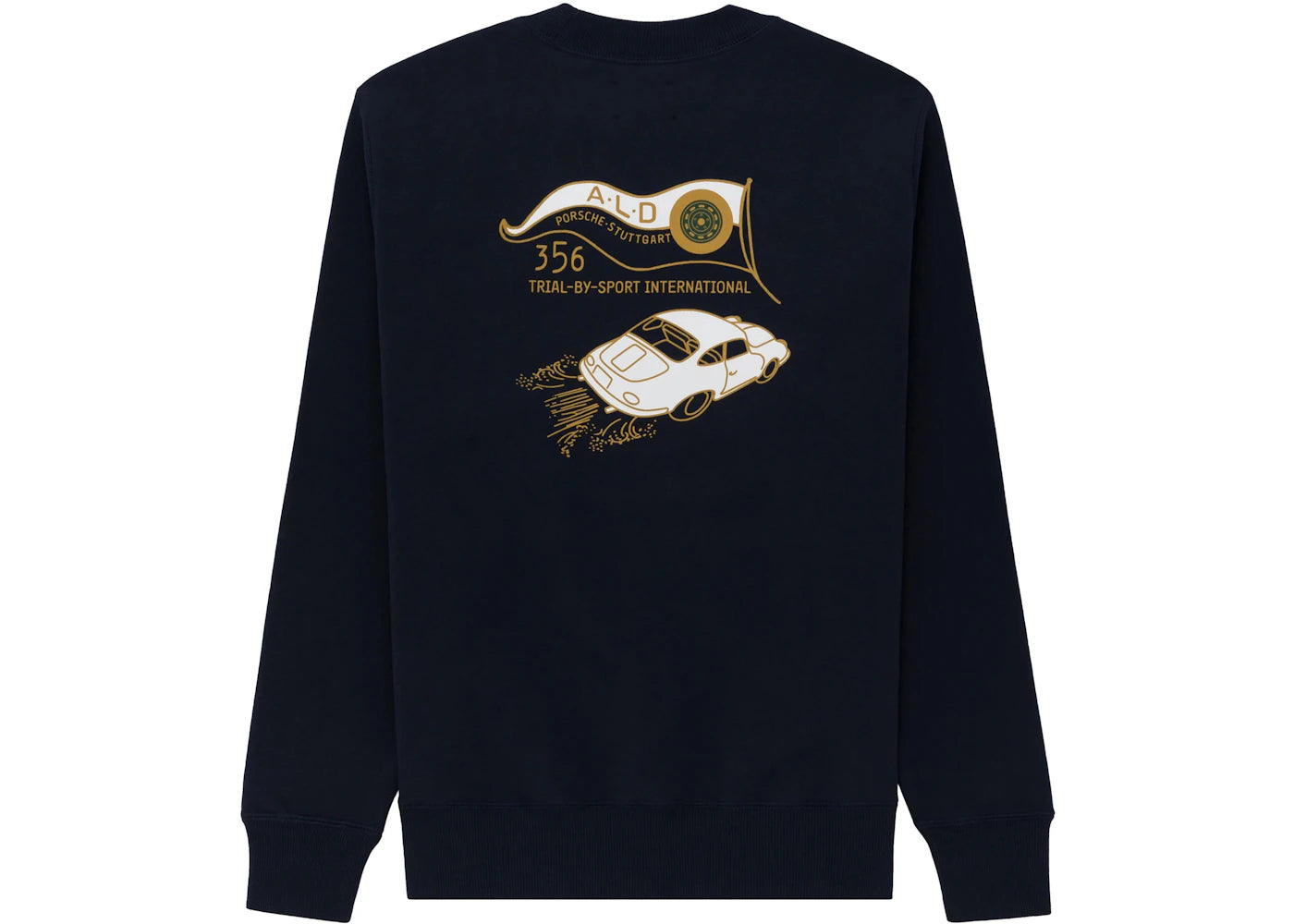 Aime Leon Dore x Porsche 356 Crewneck Sweatshirt Navy - vue 360