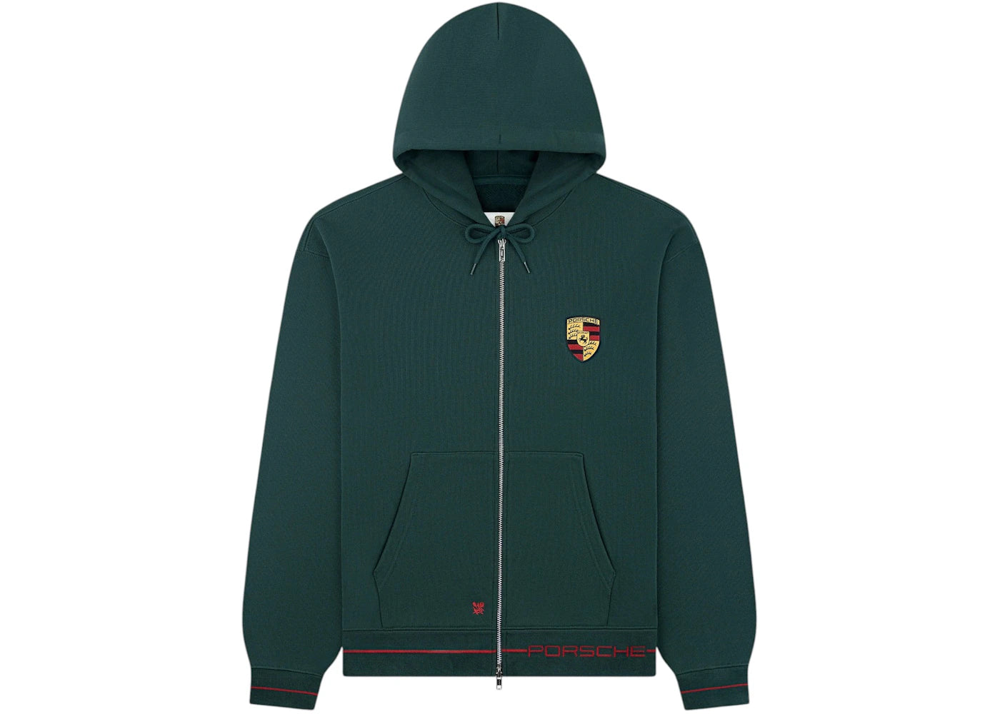 Aime Leon Dore x Porsche Full-Zip Hoodie Green - vue 360