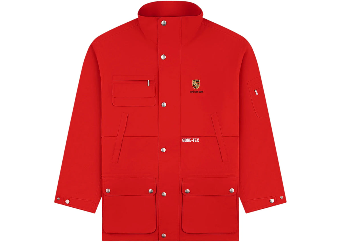 Aime Leon Dore x Porsche Gore-Tex Cabrio Jacket Red - vue 360