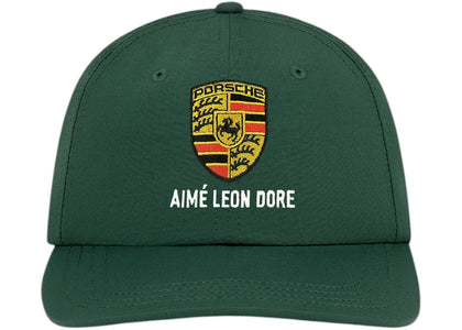 Aime Leon Dore x Porsche Nylon Logo Hat Green - authentic Aime Leon Dore product