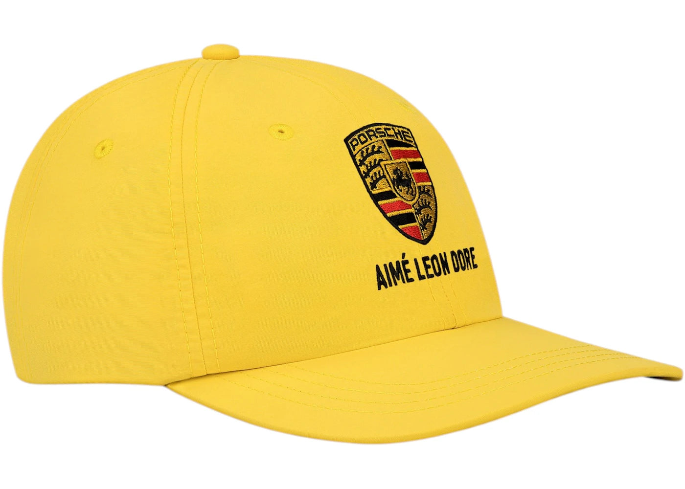 Aime Leon Dore x Porsche Nylon Logo Hat Yellow - vue secondaire A