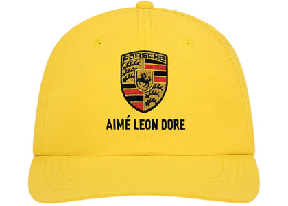 Aime Leon Dore x Porsche Nylon Logo Hat Yellow - authentic Aime Leon Dore product