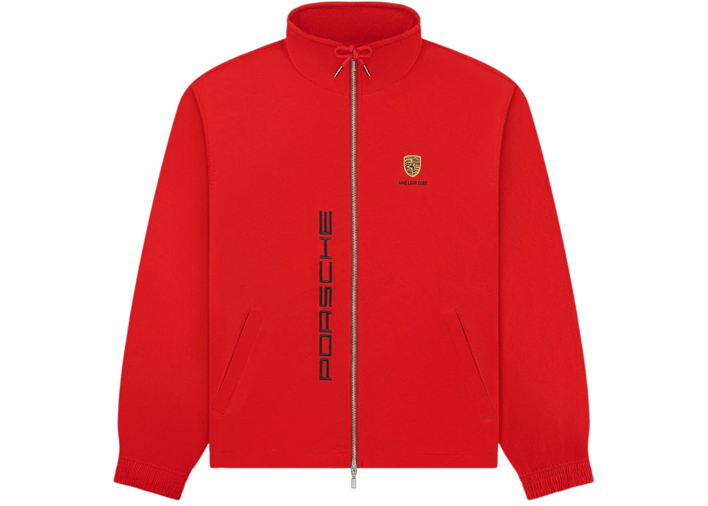 Aime Leon Dore x Porsche Nylon Track Jacket Red - vue 360