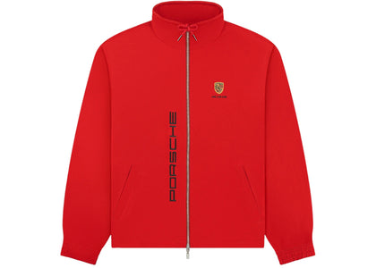 Aime Leon Dore x Porsche Nylon Track Jacket Red - authentic Aime Leon Dore apparel