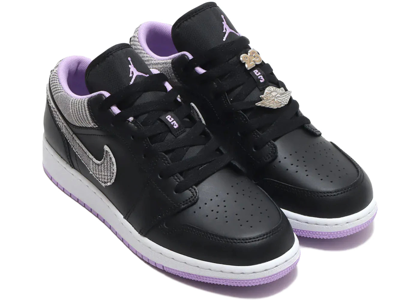 Air Jordan 1 Low Houndstooth (GS) - vue secondaire A